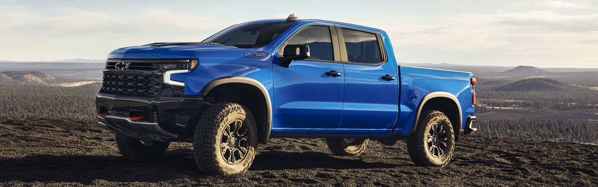 Blue Chevrolet Silverado 1500